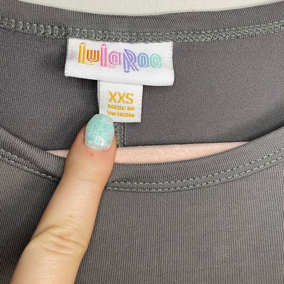 Solid Gray Lularoe Carly Dress - Picture 3 of 9